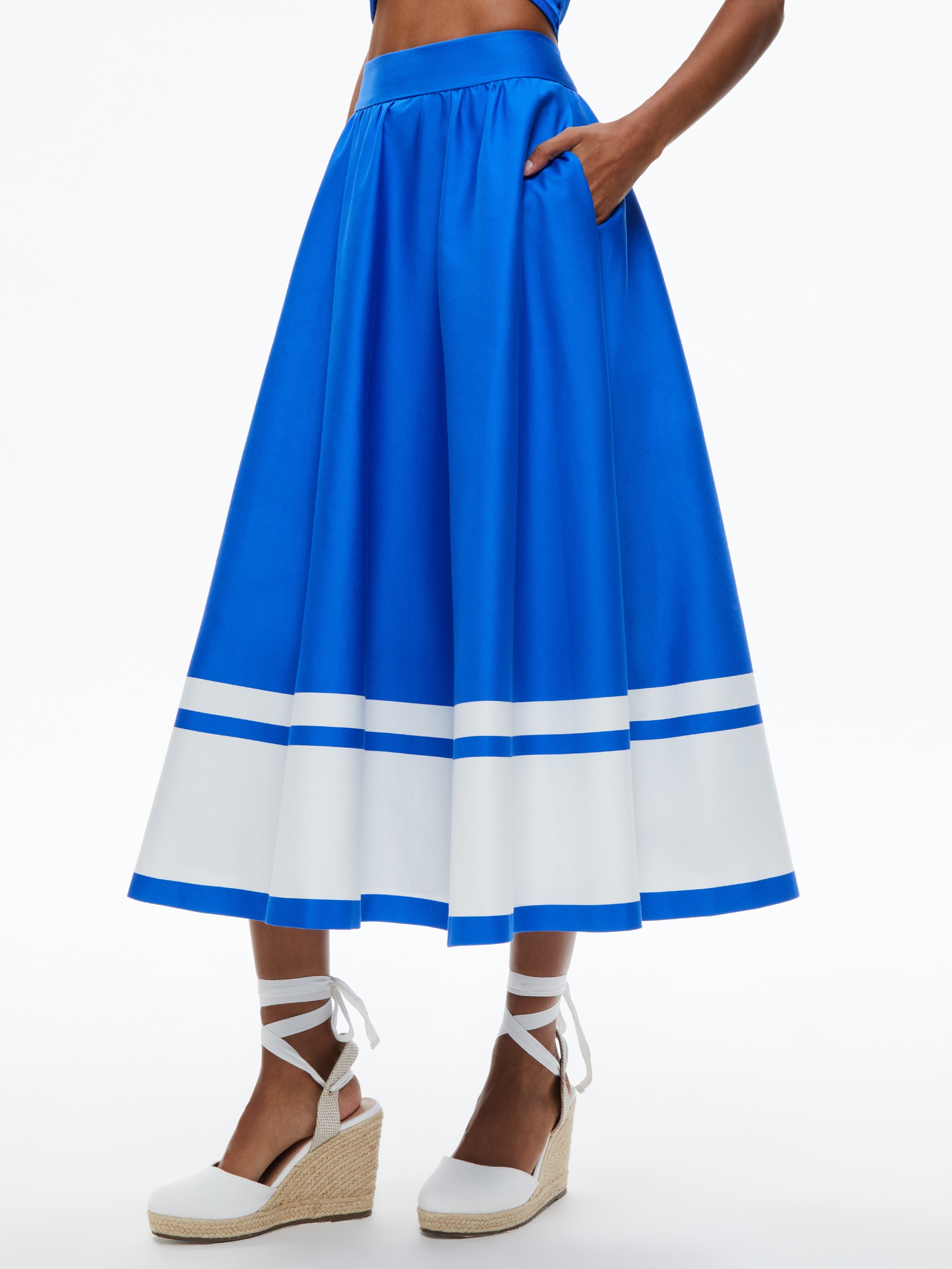 EARLA HIGH WAISTED MIDI SKIRT - 2