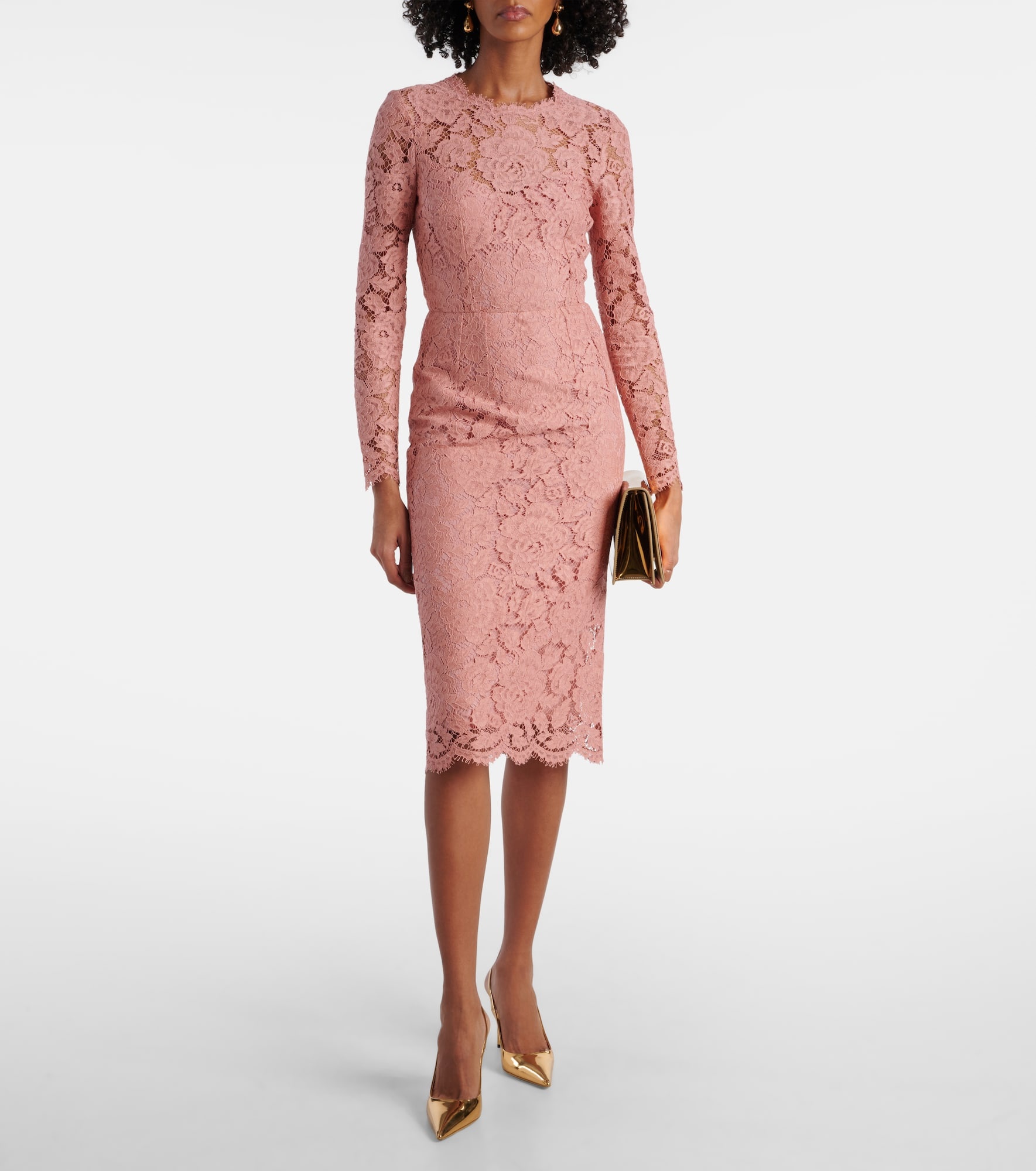 Lace midi dress - 2