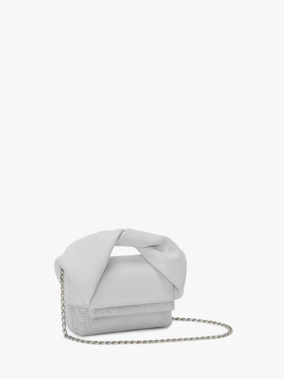 JW Anderson SMALL TWISTER - LEATHER TOP HANDLE BAG WITH CRYSTALS outlook