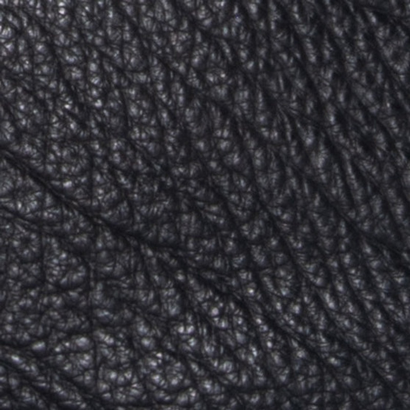 Rhea Black Large Grain Leather Shoulder Bag 5