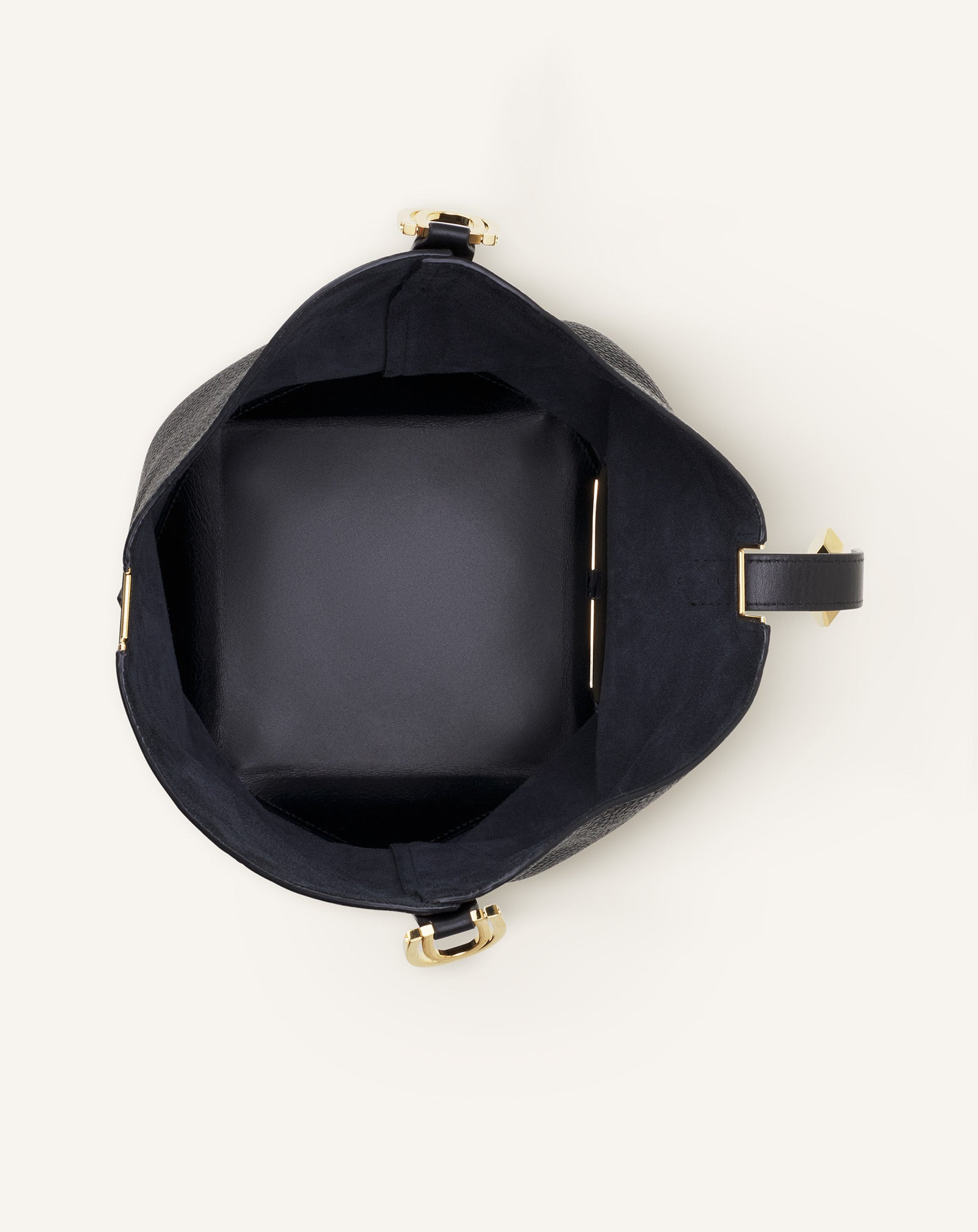 CATCH BY LANVIN MEDIUM LEATHER BUCKET BAG - 9