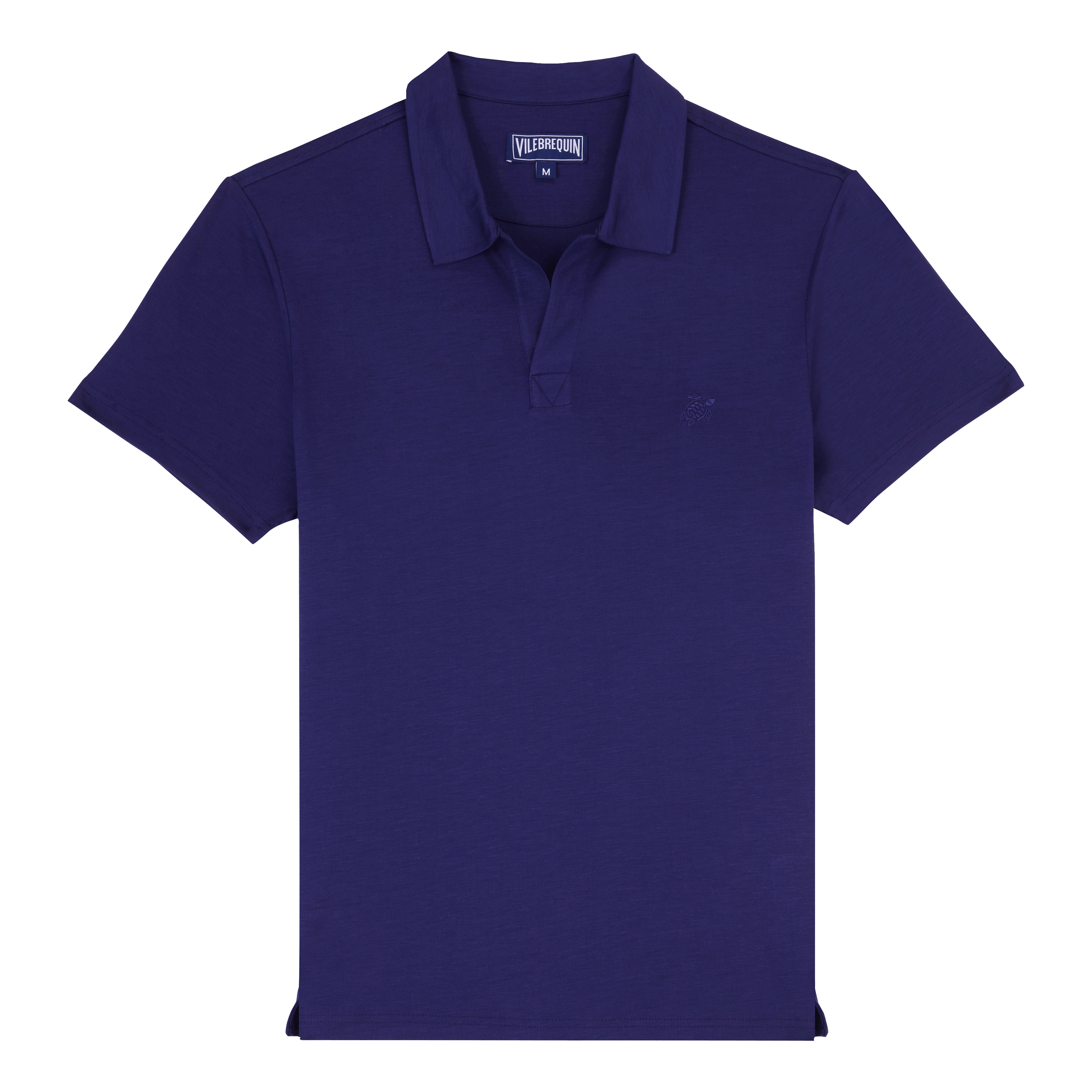 Men Tencel Polo Shirt Solid - 1
