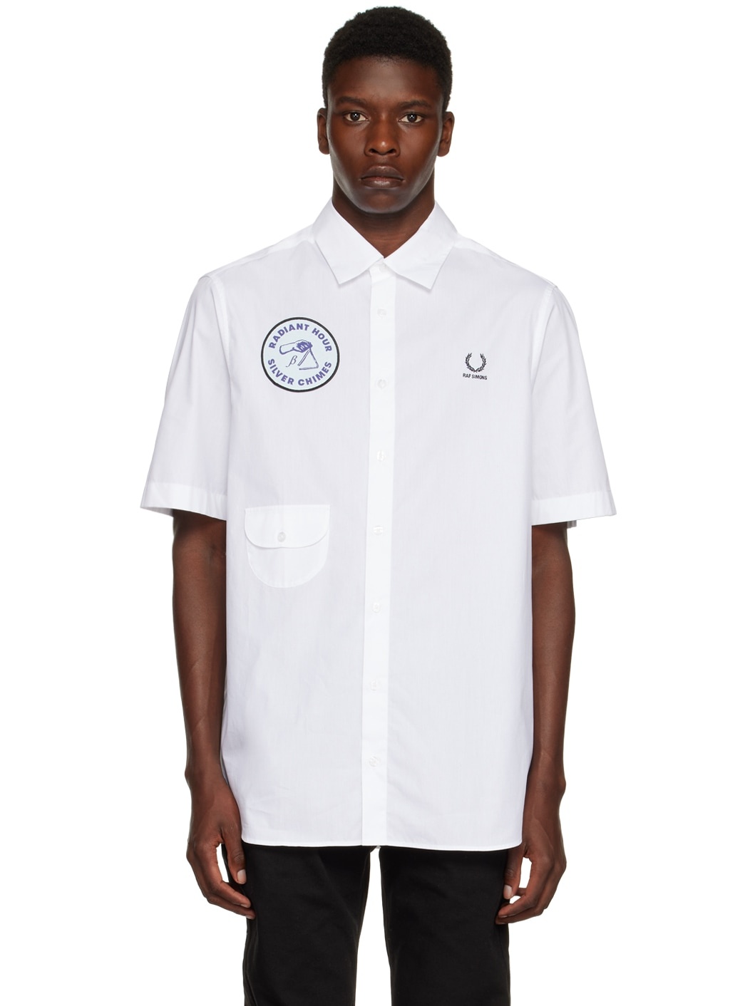 White Fred Perry Edition Patch Shirt - 1