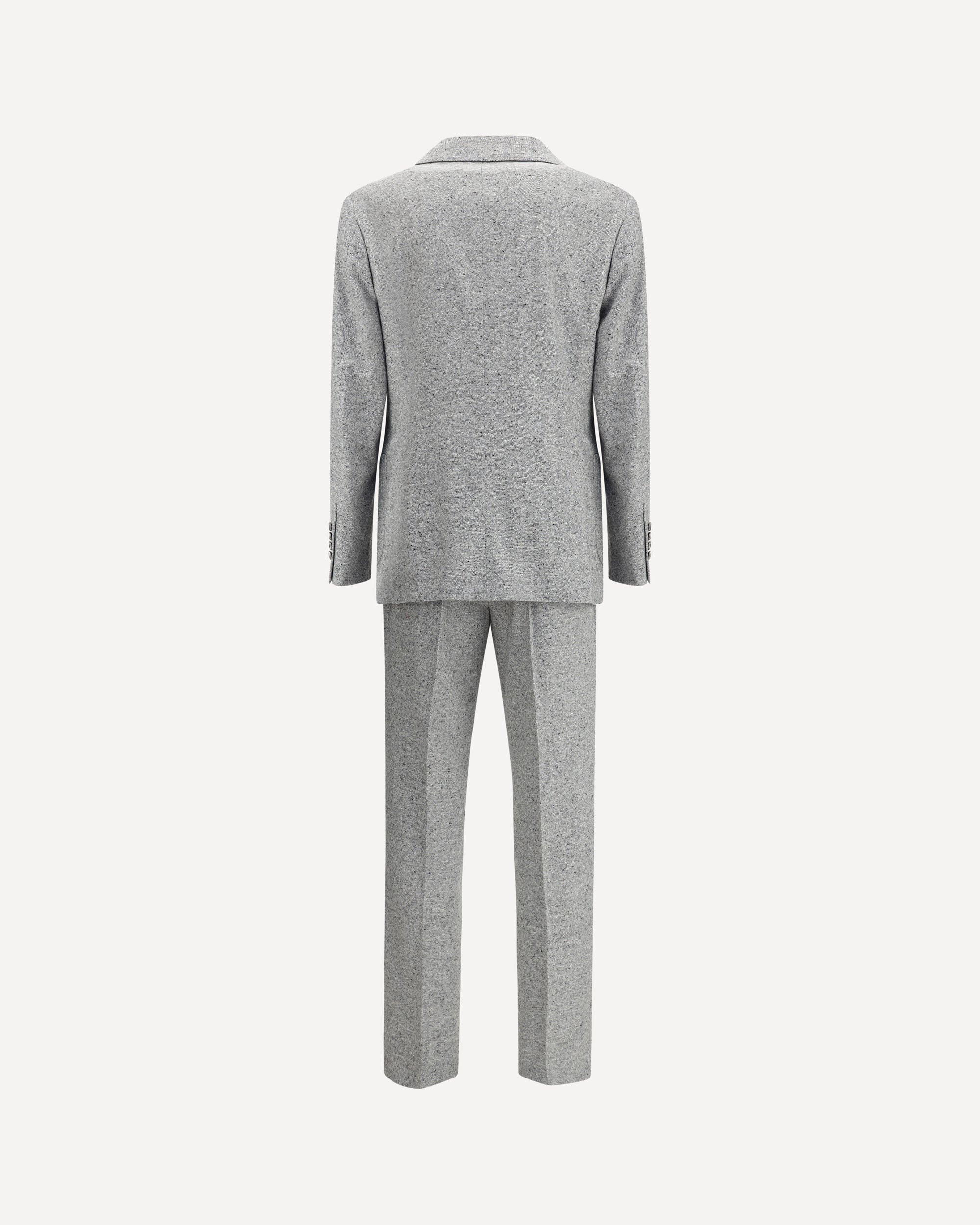 Wool and cashmere buttoned grisaille Suit - 2