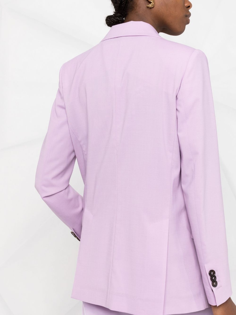 notched-lapel single-breasted blazer - 3