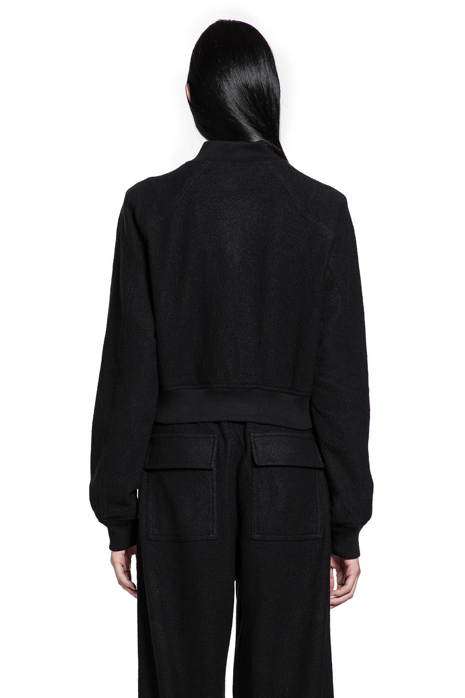 Cropped Wool Felt Bomber - 3