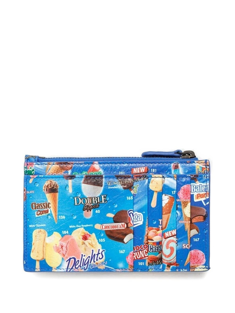 BALENCIAGA Le City zipped graphic cardholder outlook