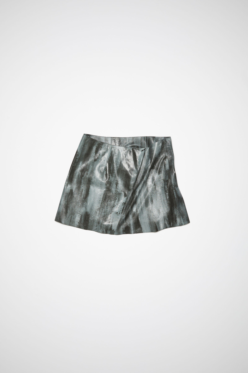 Acne Studios Leather skirt - Black outlook