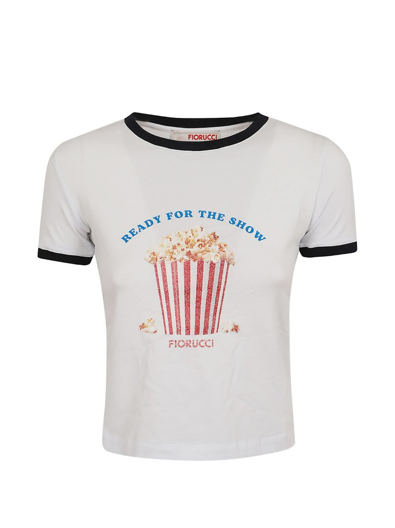 popcorn-print T-shirt 1