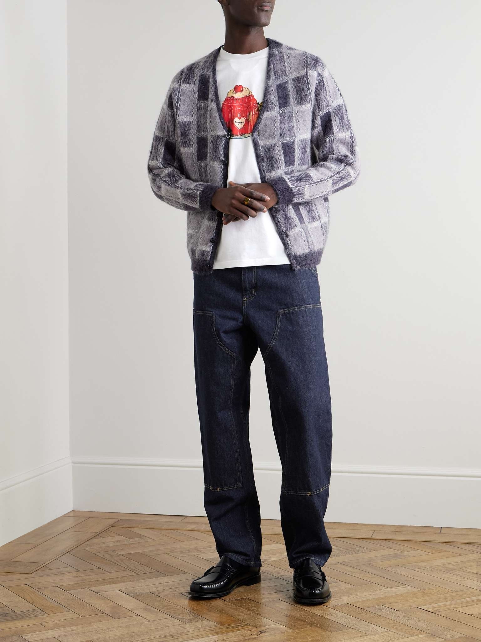 Double Knee Straight-Leg Panelled Jeans - 2