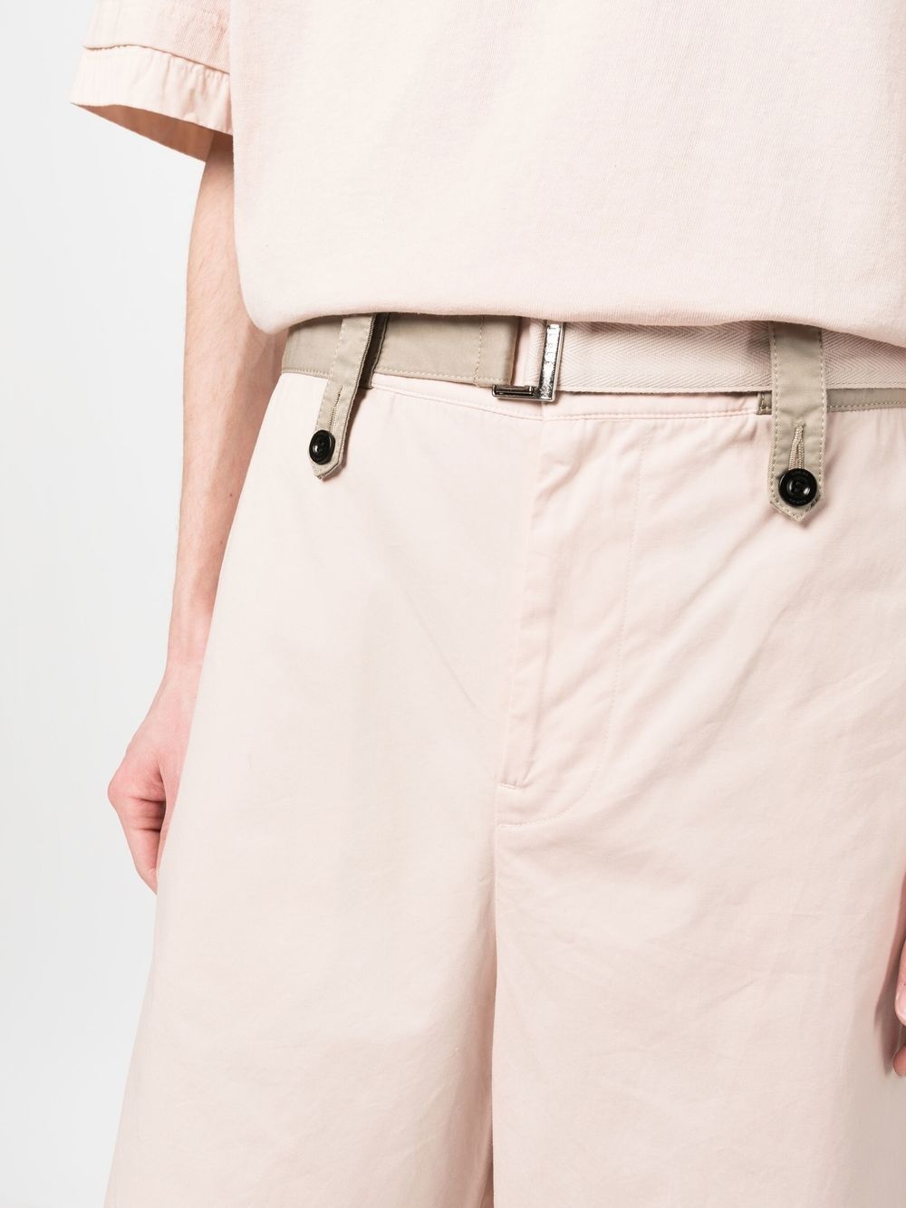 belted-waist bermuda shorts - 5