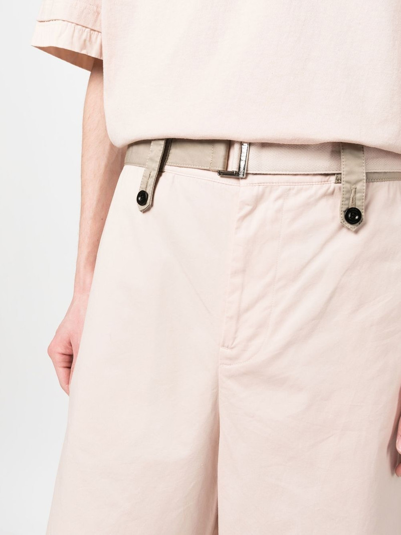belted-waist bermuda shorts 5