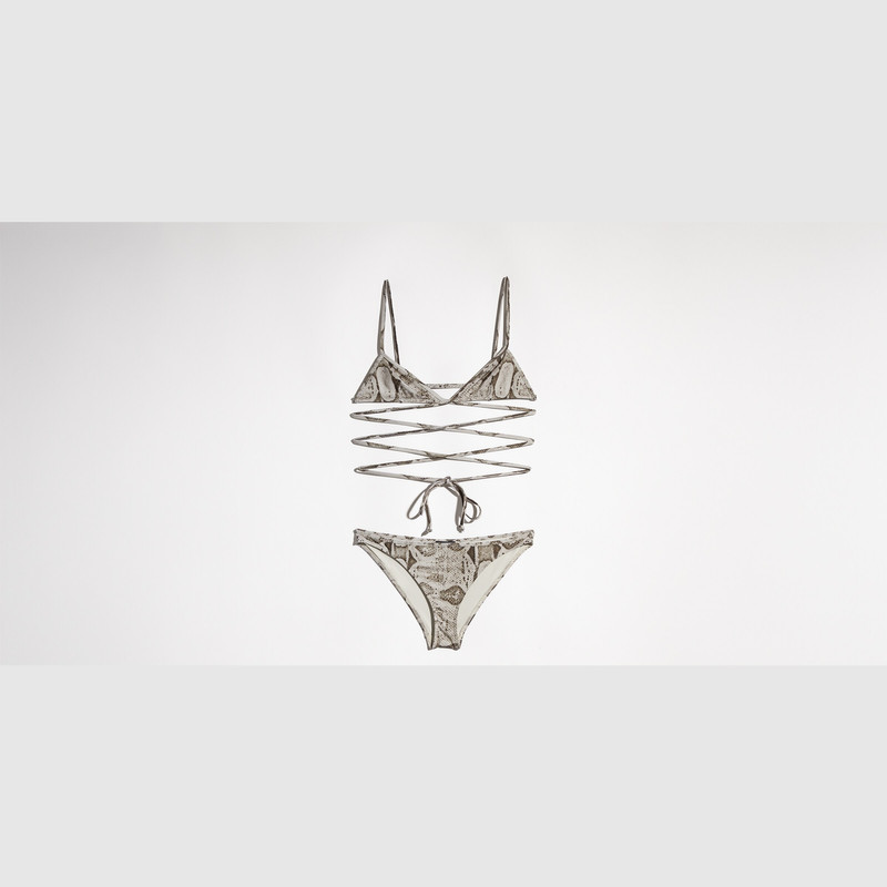 Printed stretch jersey bikini - 1
