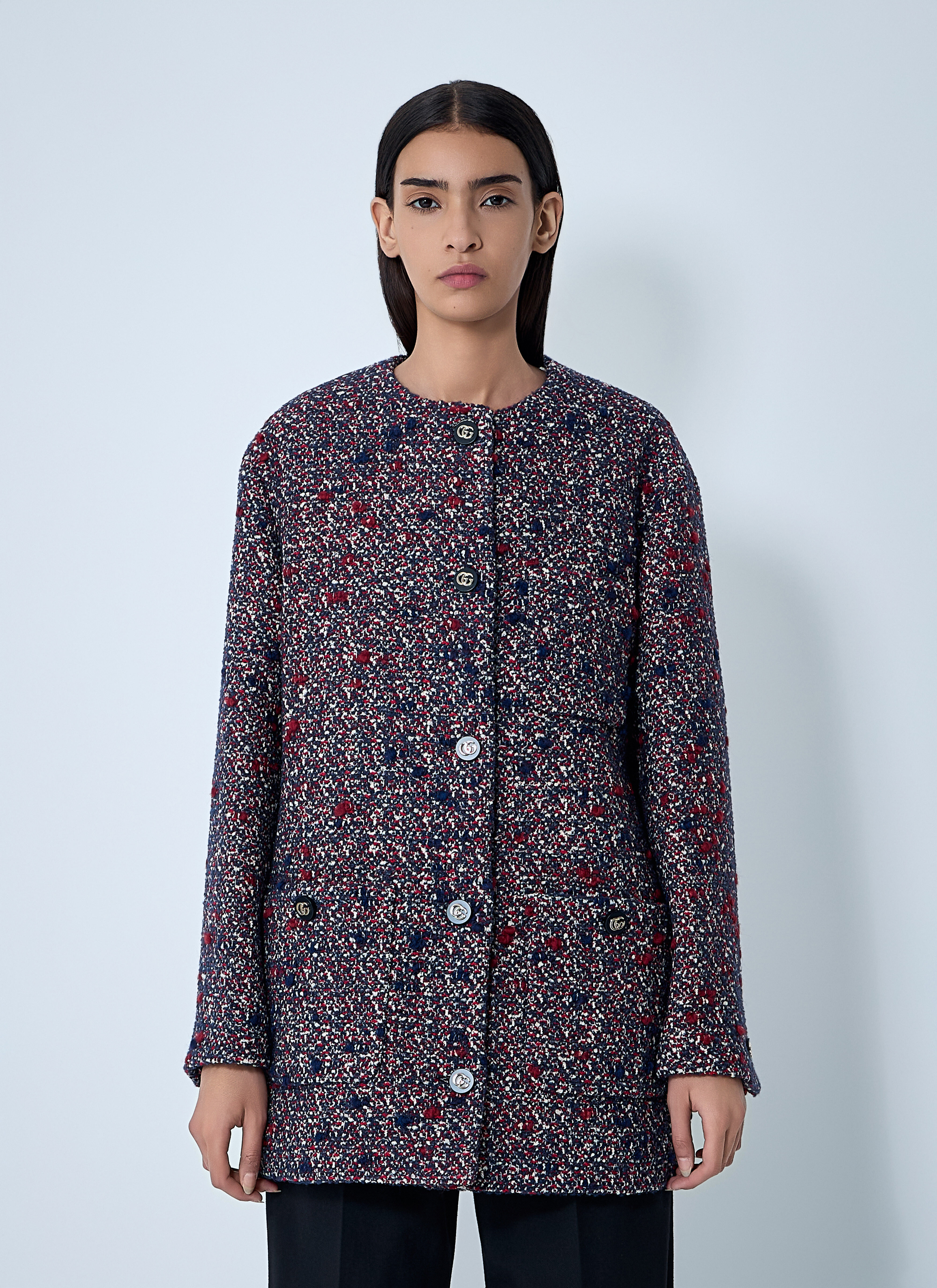 Wool Boucle Jacket - 1