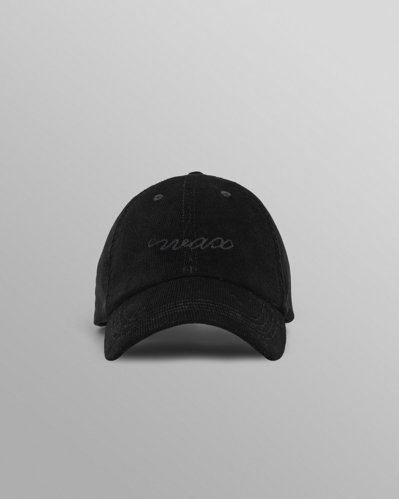 Spencer - Black Corduroy Sports Cap 1