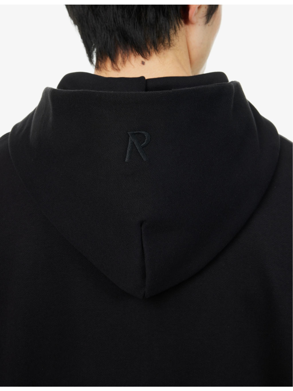 Initial two-slip-pockets relaxed-fit cotton-jersey hoody - 5