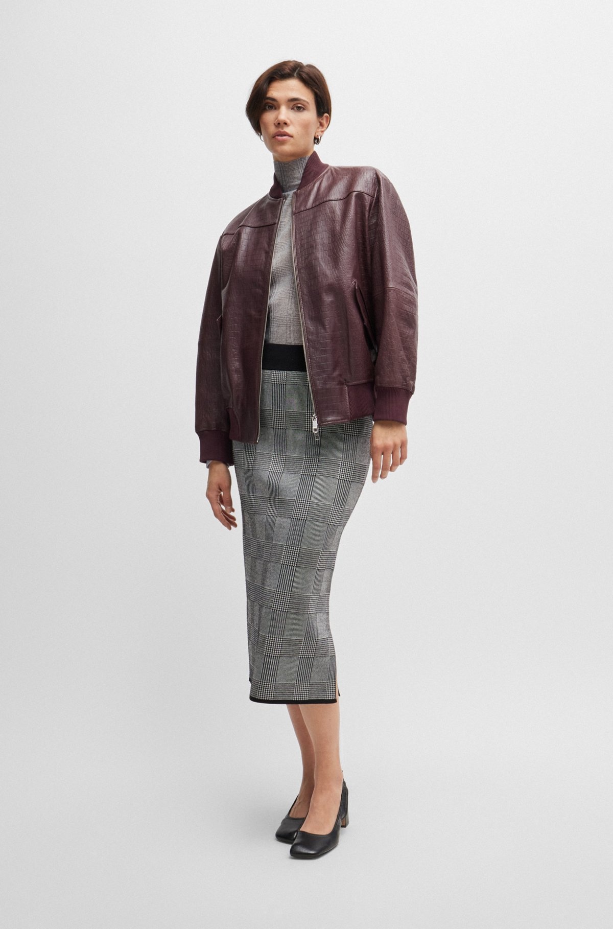 TUBE SKIRT IN KNITTED JACQUARD - 3