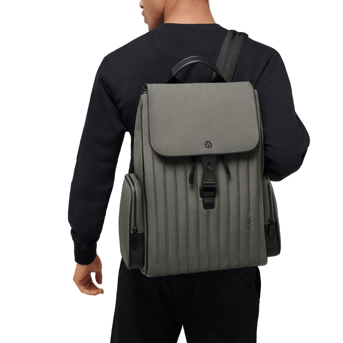 Never Still - Nylon Flap Backpack Large - 7