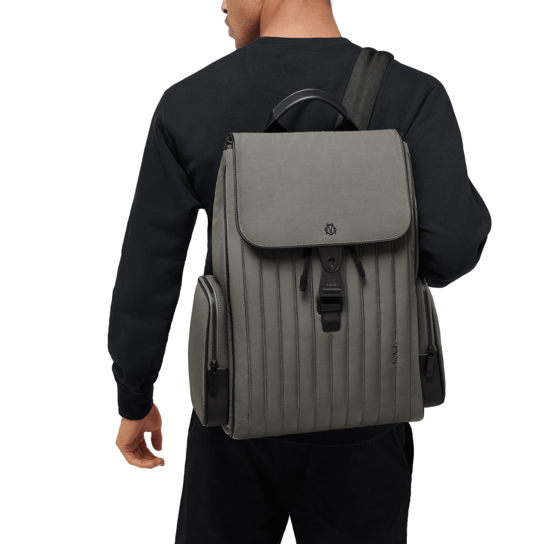 Never Still - Nylon Flap Backpack Large - 3