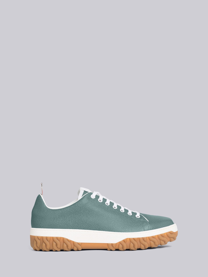 Court pebble-grain sneakers 1