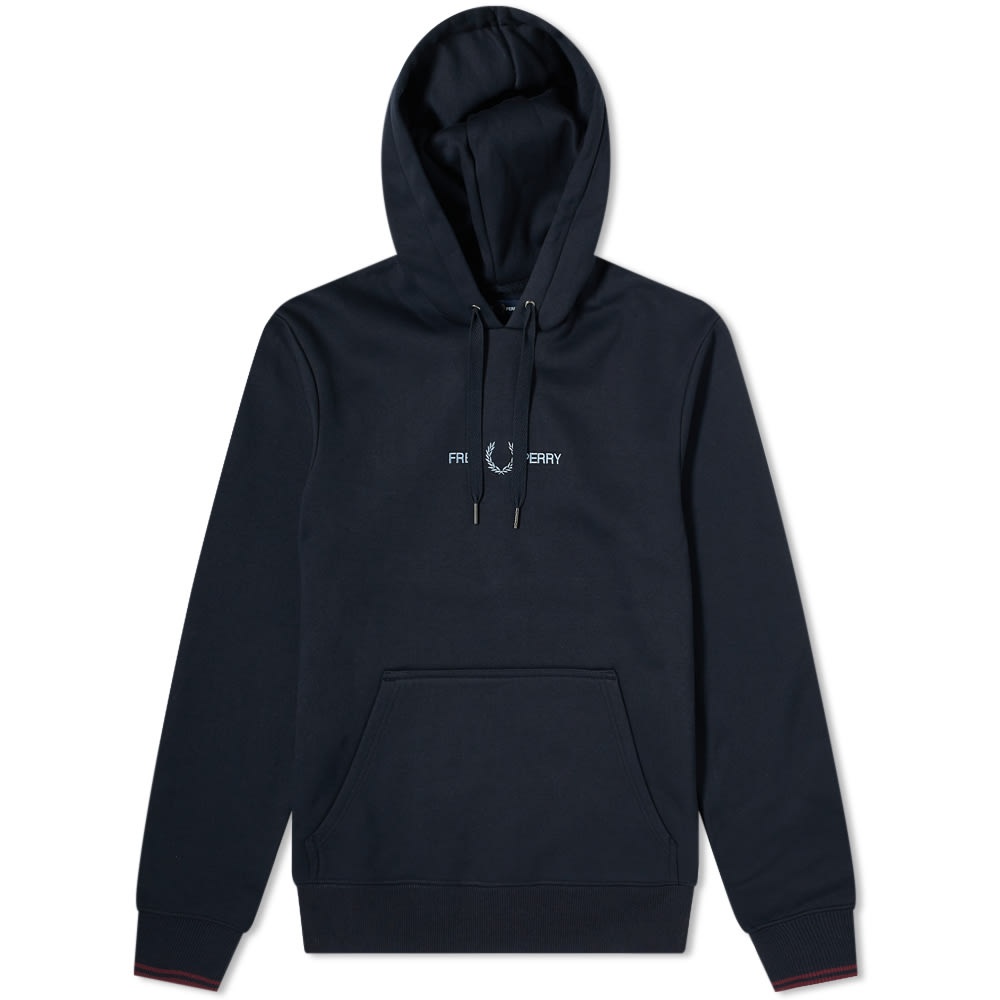 Fred Perry Embroidered Logo Popover Hoody - 1