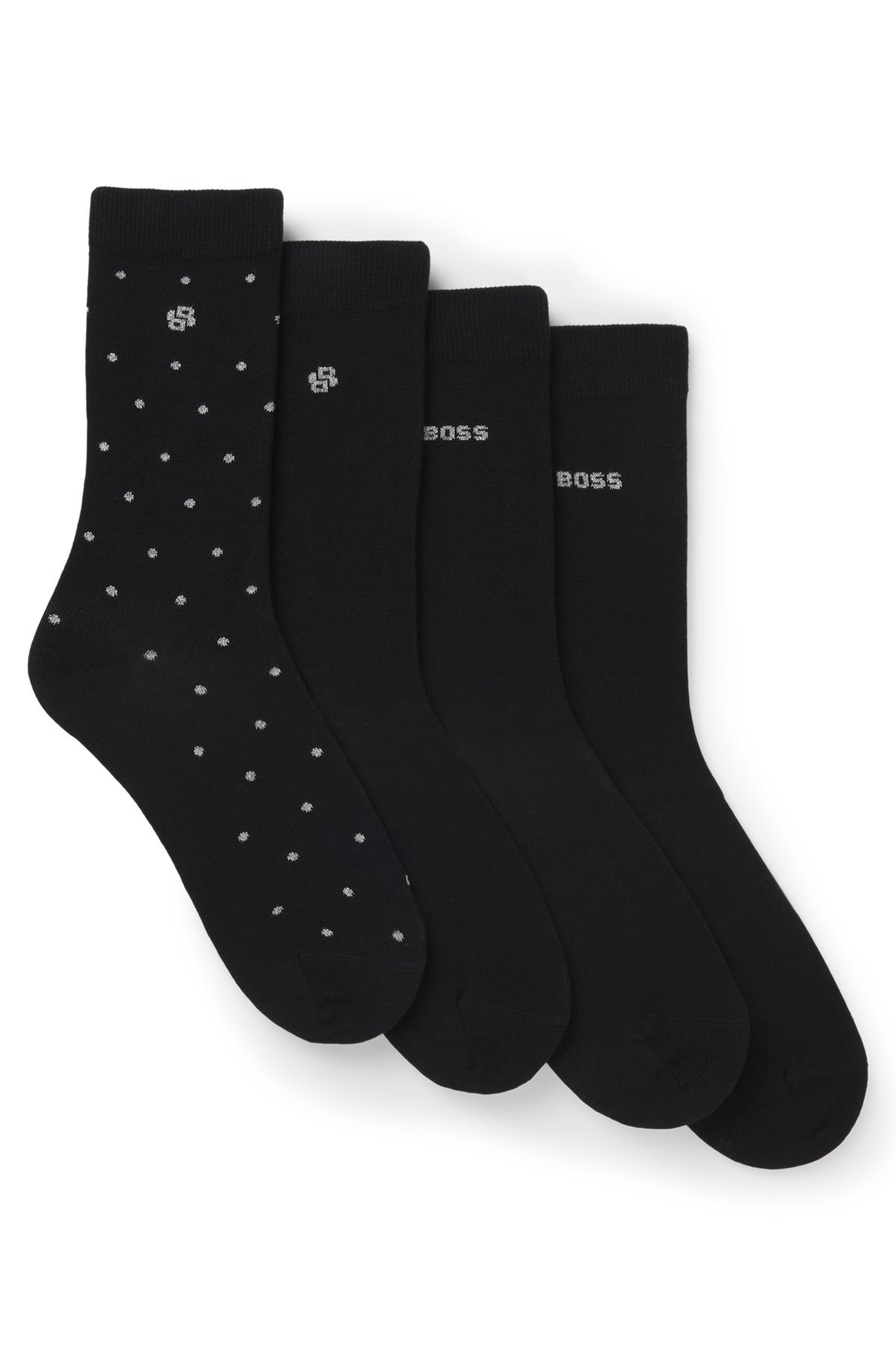 FOUR-PACK OF REGULAR-LENGTH SOCKS WITH LOGO DETAILS - 1