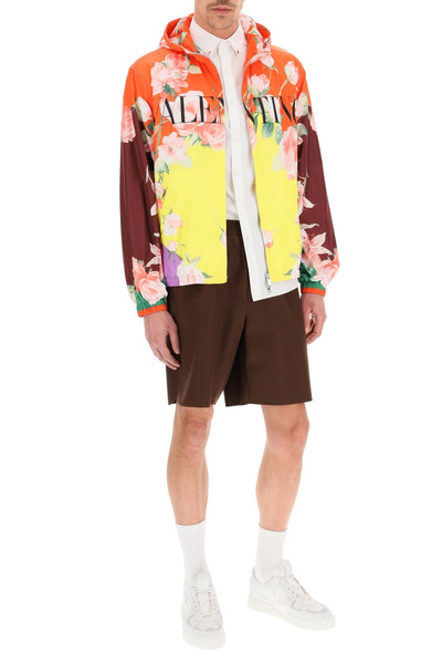 Valentino NYLON JACKET WITH FLYING FLOWERS PRINT outlook