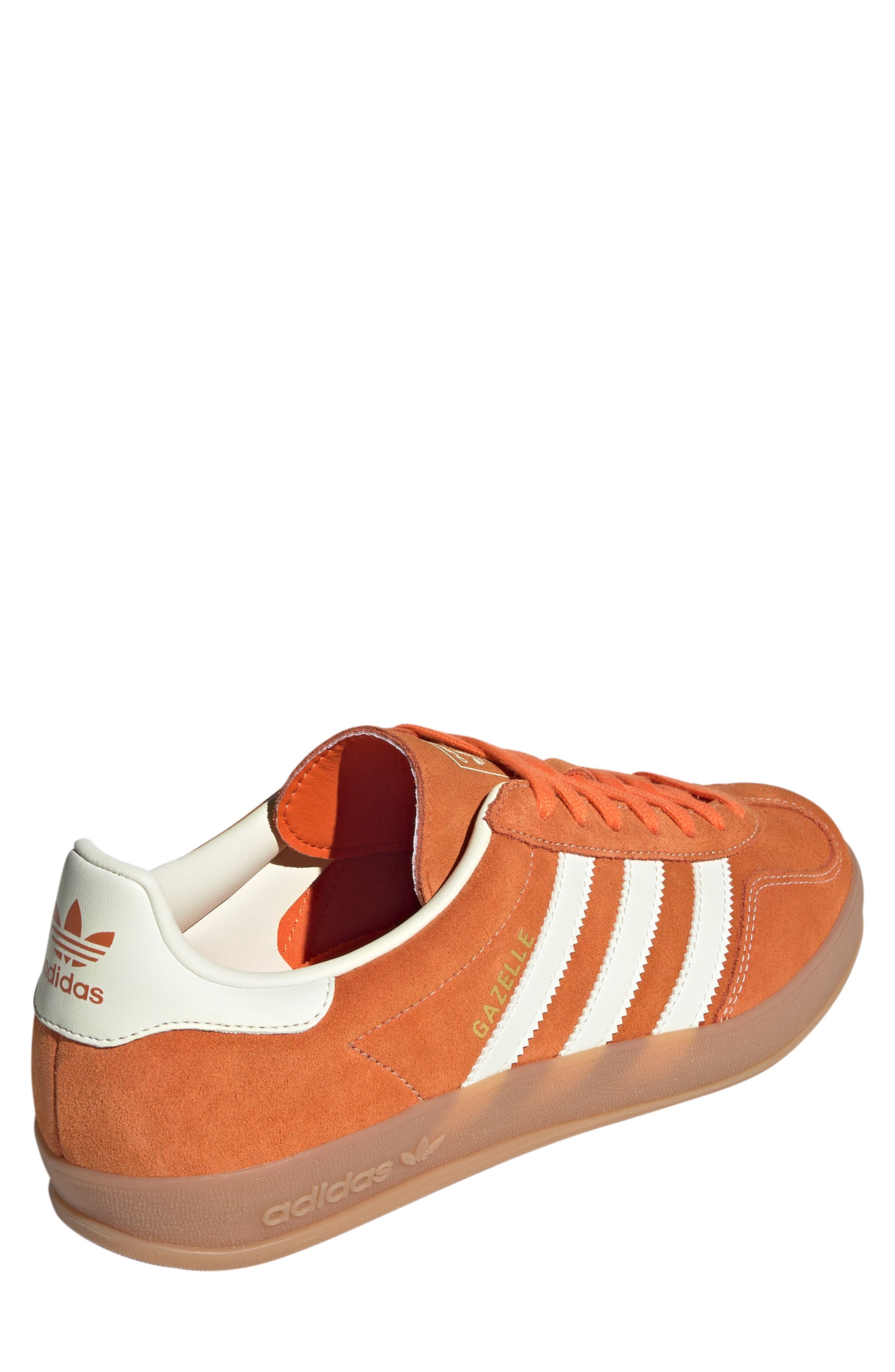 adidas Gazelle Indoor Sneaker in Orange/off White/gold Metallic at Nordstrom - 2