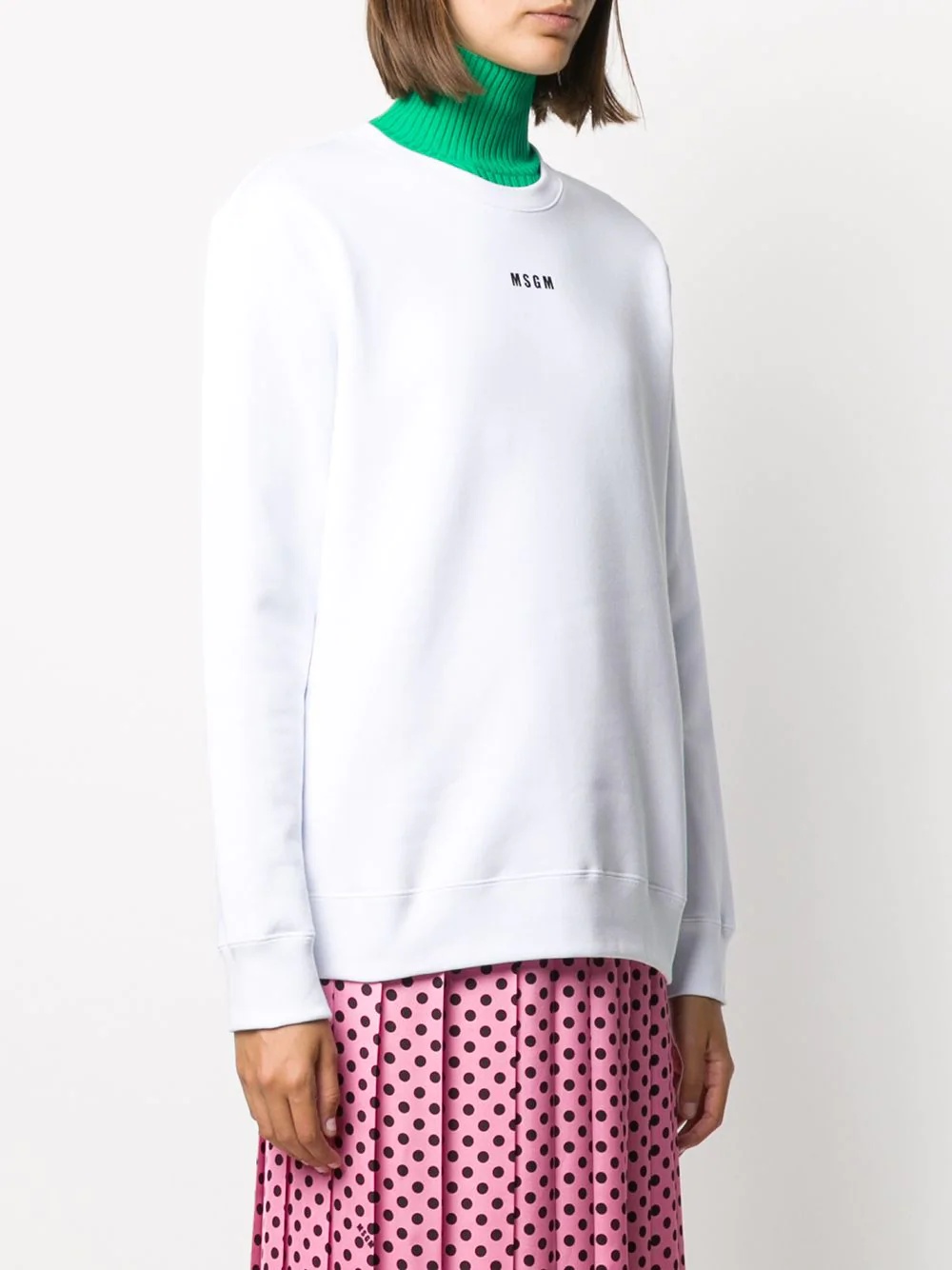 logo print sweatshirt - 3