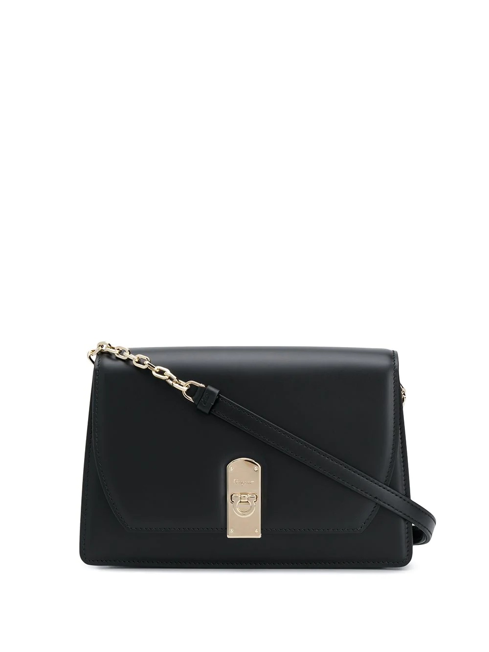 Gancini clasp crossbody bag - 1