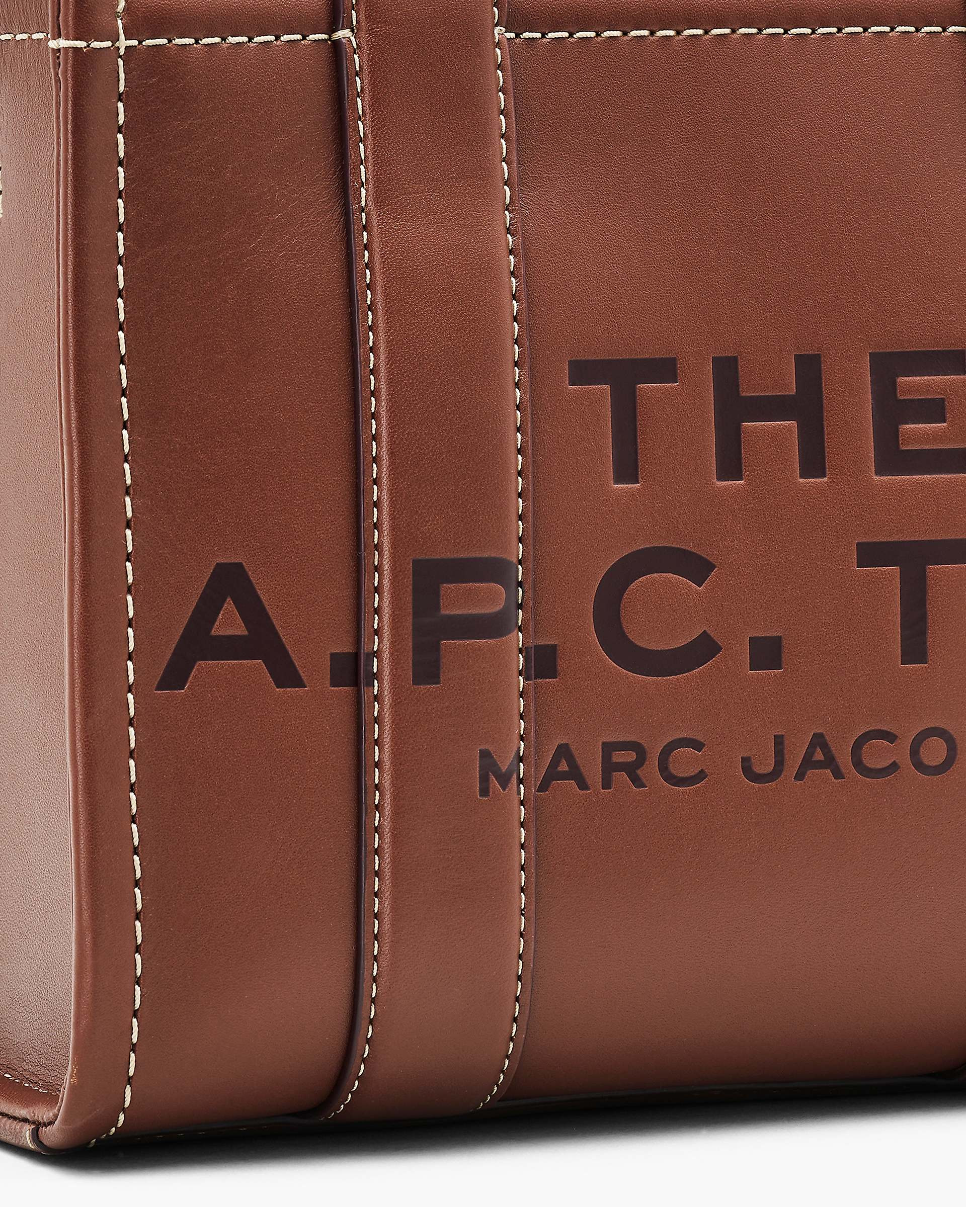THE A.P.C. X MARC JACOBS LEATHER SMALL TOTE BAG - 5