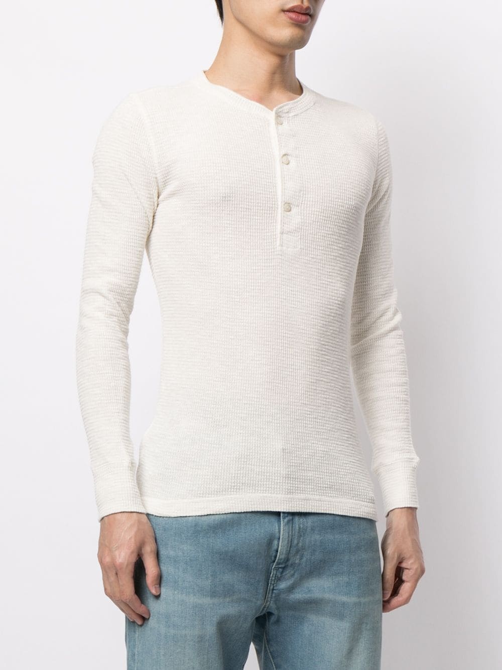 waffle-knit jumper - 3