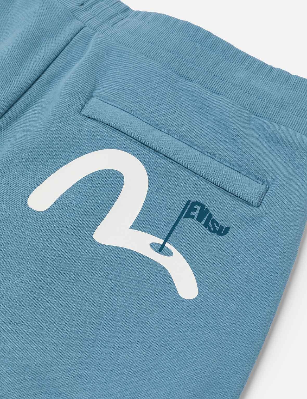 Seagull and EVISU Flag Print Regular Fit Sweatshorts - 5