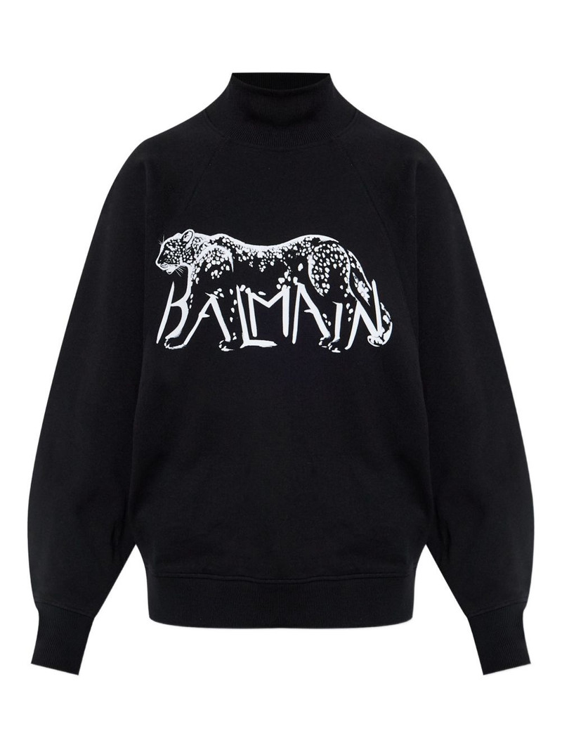 graphic-print turtleneck sweater 1
