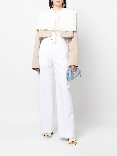 PATOU wide-leg high-waisted trousers outlook
