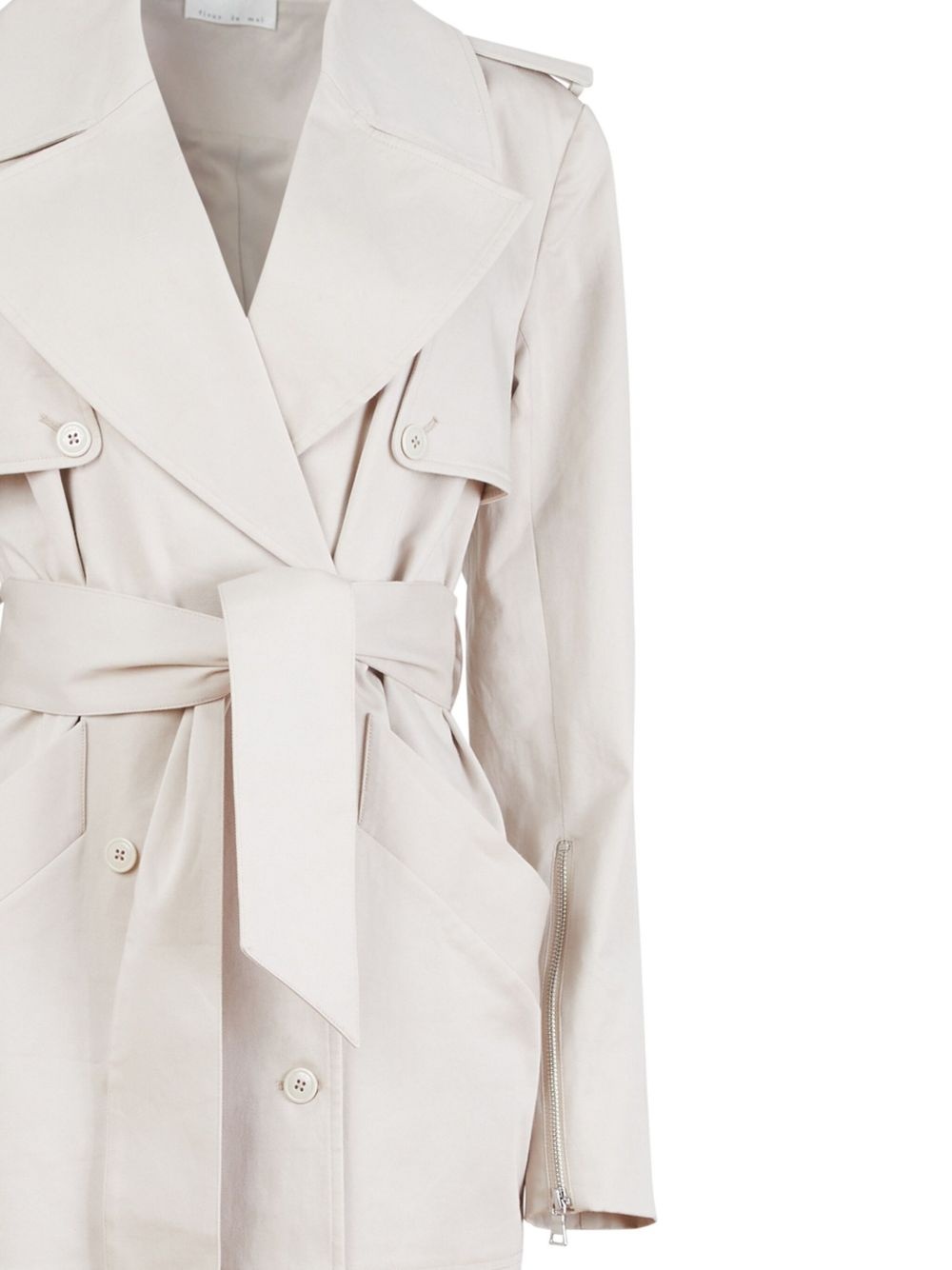 cotton trench coat - 2