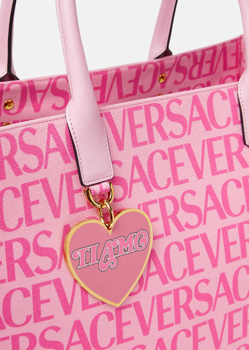 "Ti Amo" Versace Allover Tote Bag 5