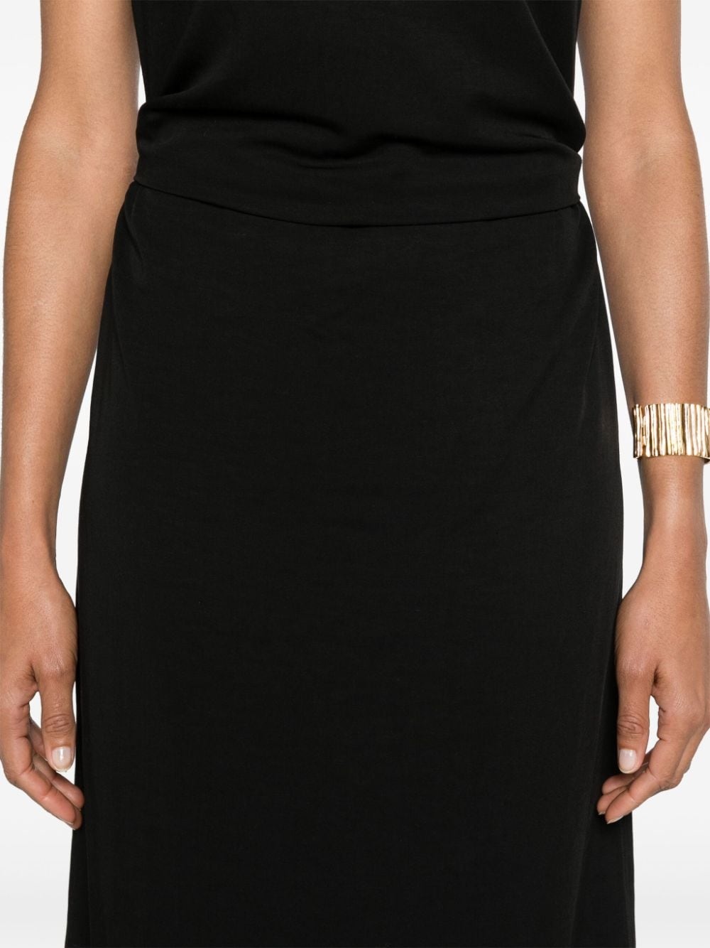 tie-waist sleeveless midi dress - 5