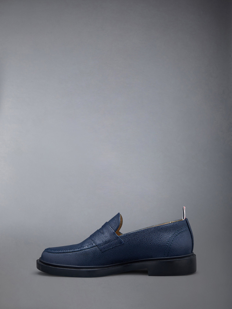 Thom Browne Pebble Grain Leather Rubber Sole Penny Loafer outlook