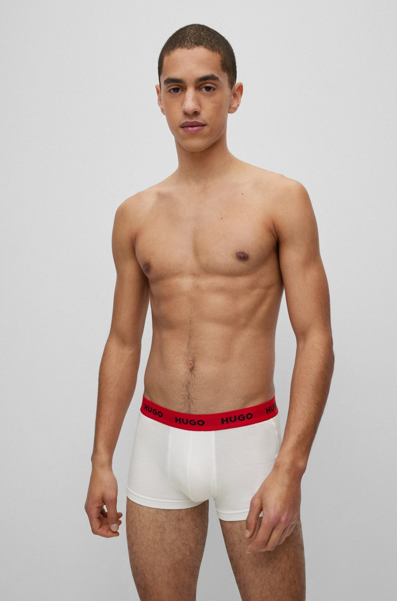 THREE-PACK OF LOGO-WAISTBAND TRUNKS IN STRETCH COTTON 6