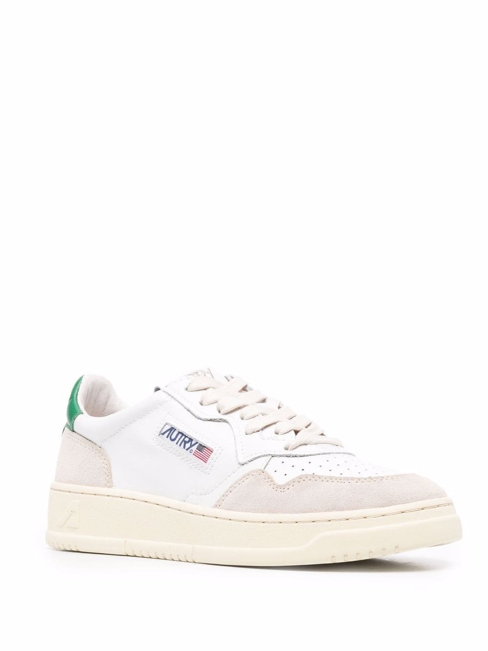 logo-patch lace-up sneakers - 2