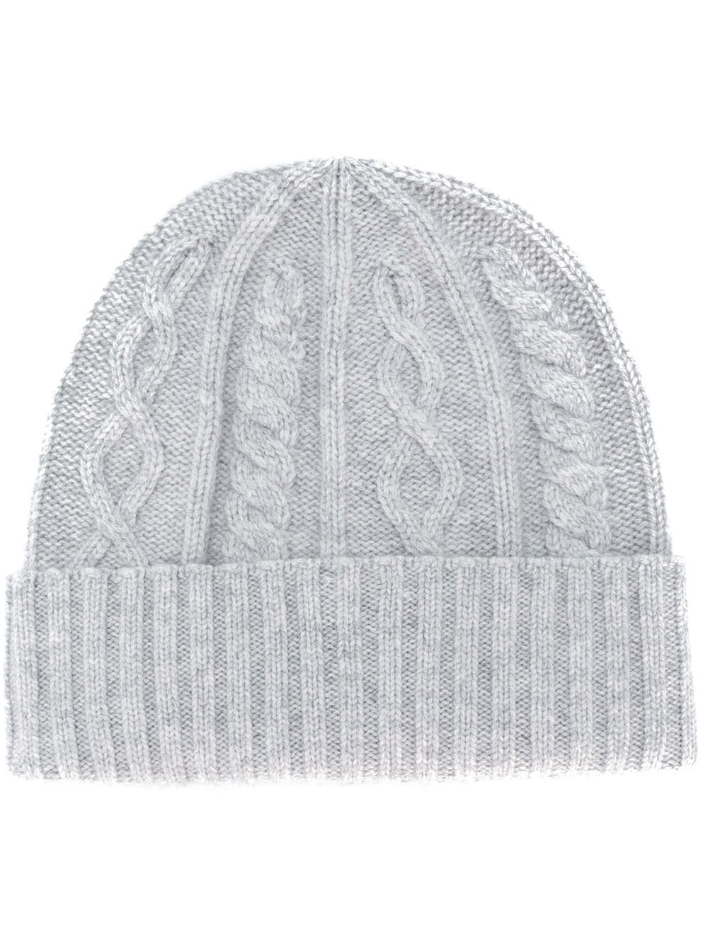 cable knit hat - 1