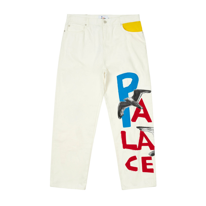 PALACE JCC+ P45 DENIM JEAN WHITE 1