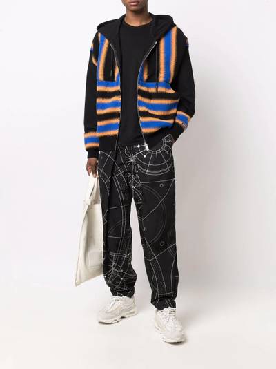 Marcelo Burlon County Of Milan all over Astral pleated chinos outlook