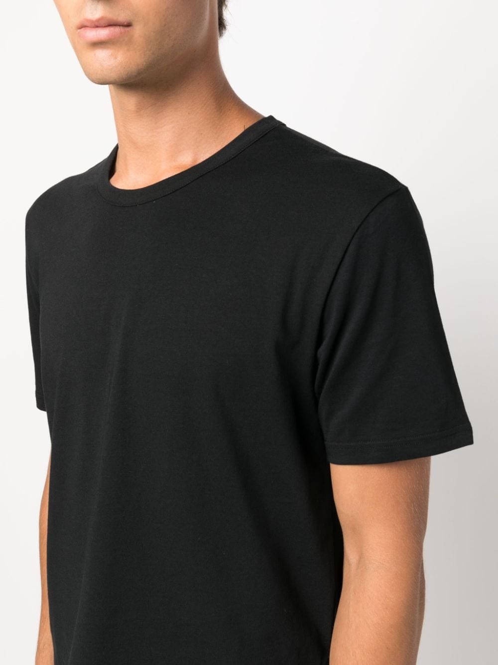 plain stretch-cotton T-shirt - 5