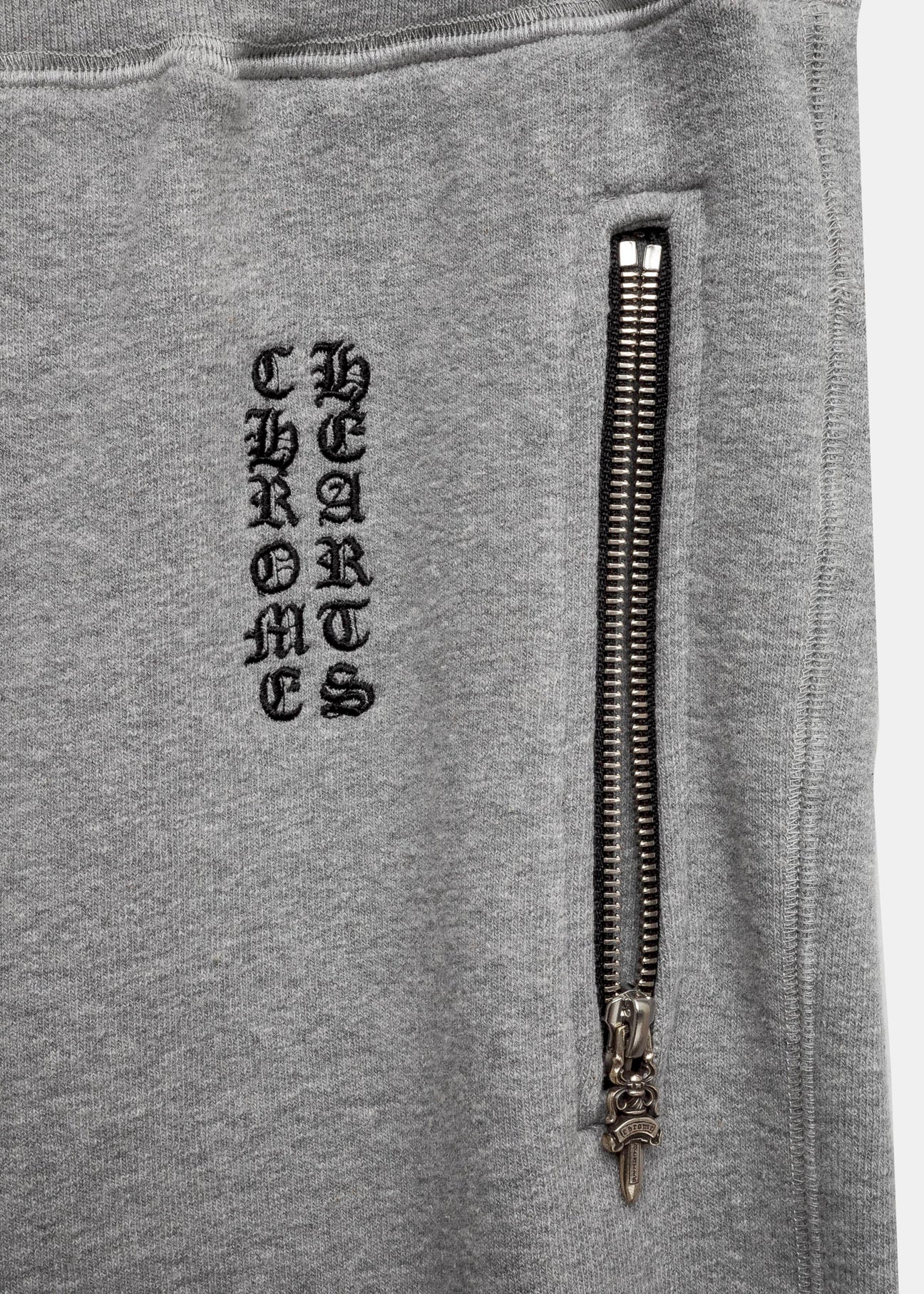 Chrome Hearts CH Grey Script Back Patch Sweatpants - 3