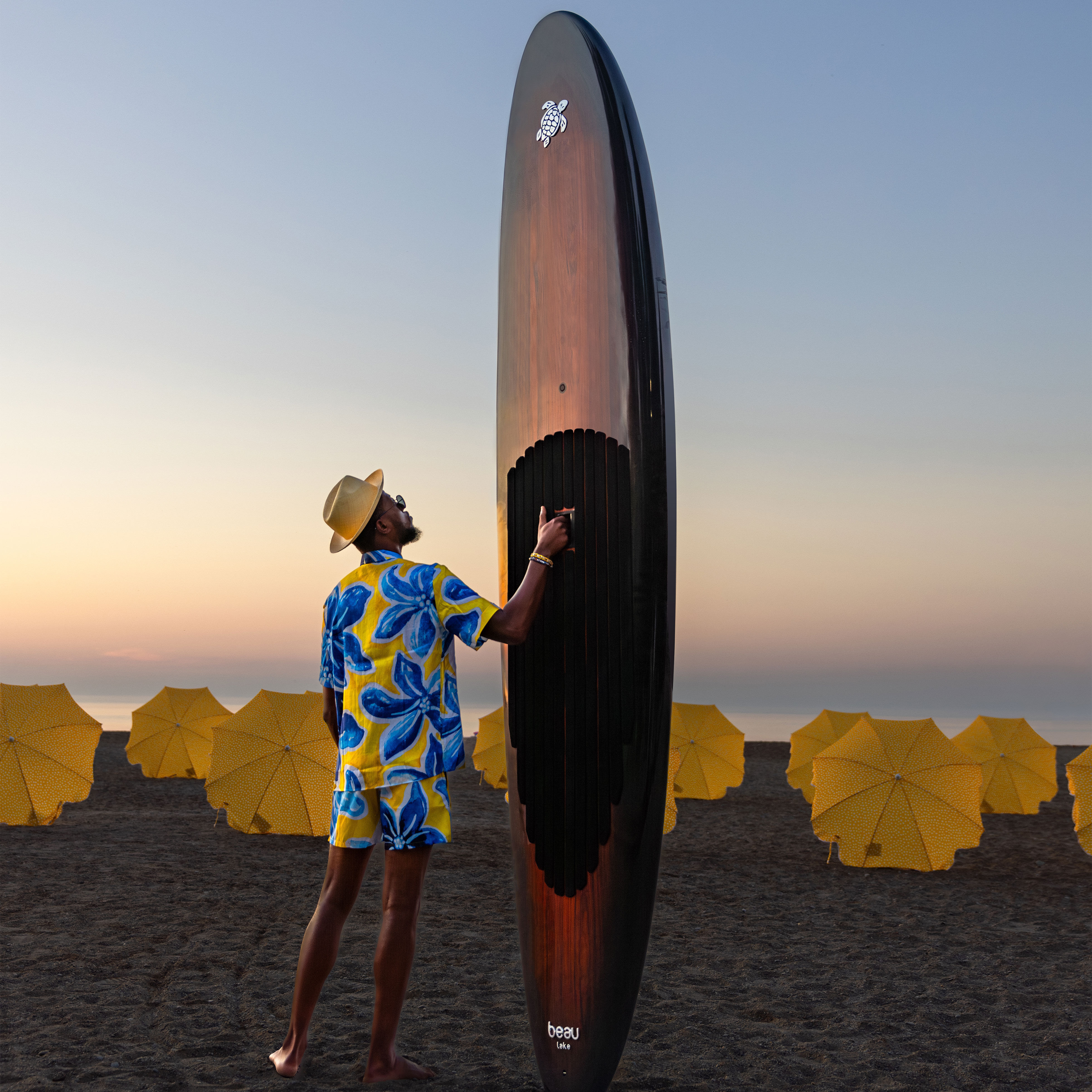 Rosewood Stand-up 11’6” Paddleboard - Vilebrequin x Beau lake - 1