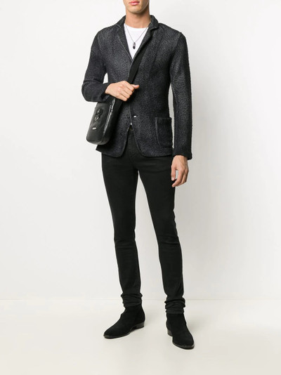 Avant Toi textured knitted blazer outlook