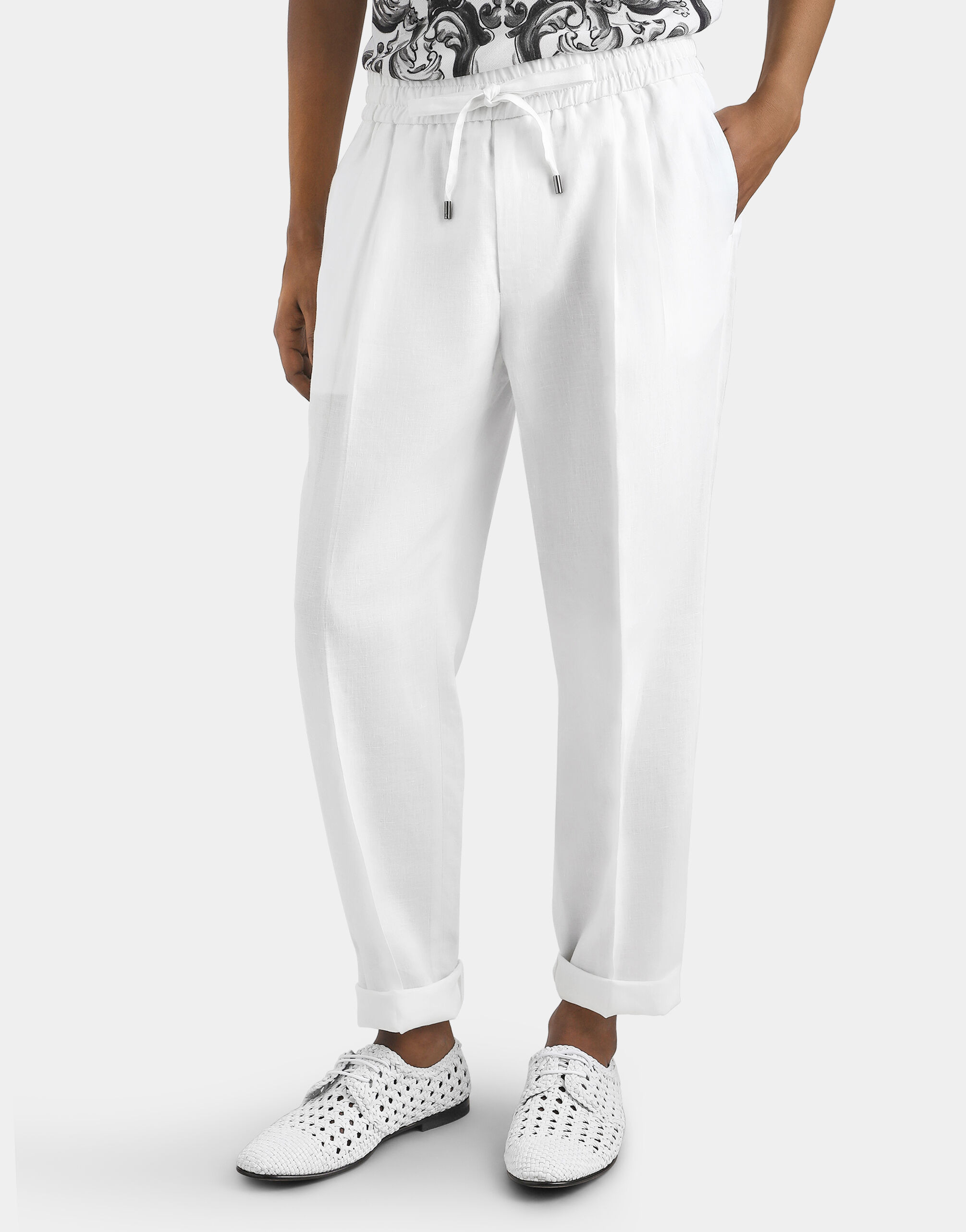 Linen jogging trousers - 2