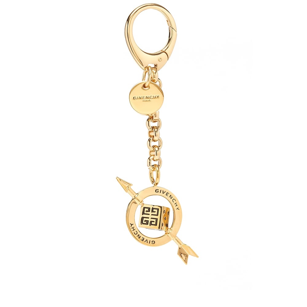 Givenchy G-Dice Arrow Charm Keyring - 1